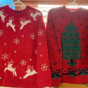 Two Ugly Christmas Sweaters